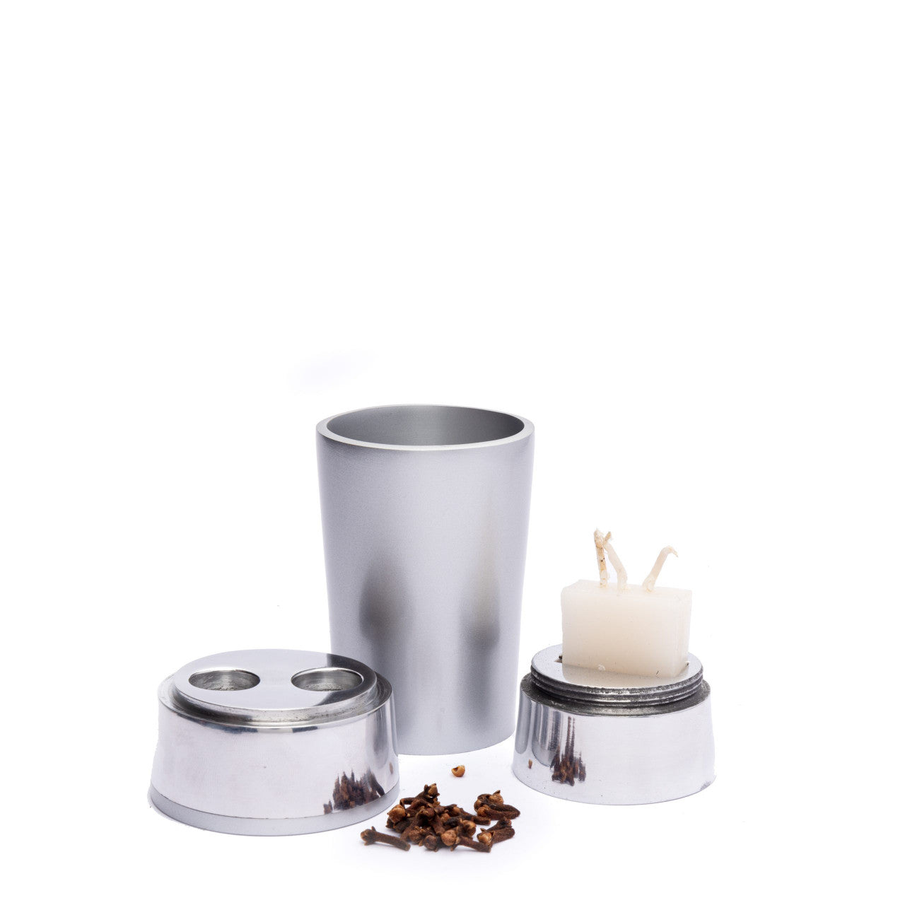 Emanuel Anodized Travel Havdallah Set-Silver (EM-HVA3)