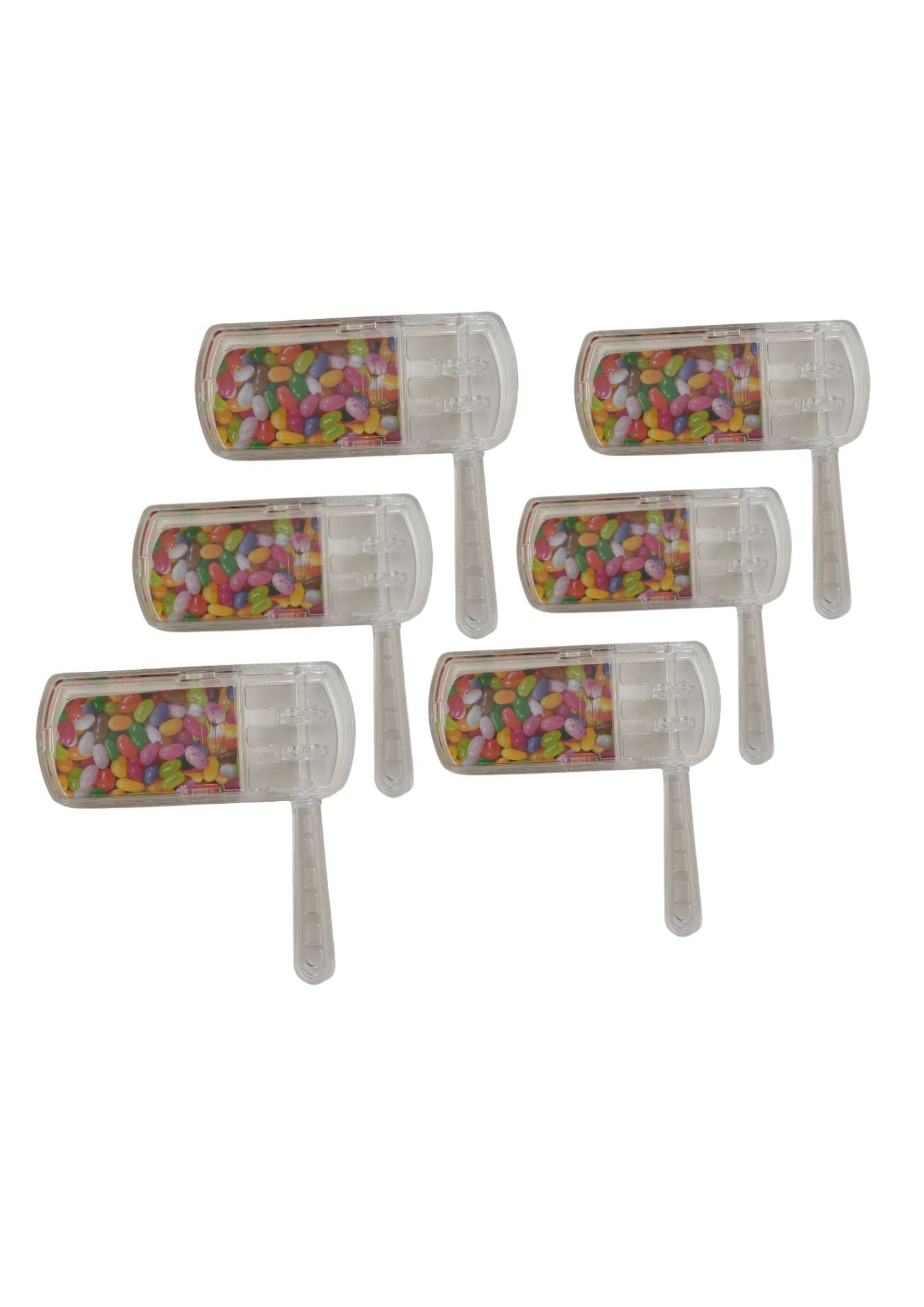 Plastic Fillable Clear Gragger Small 6PK (GR-20034)