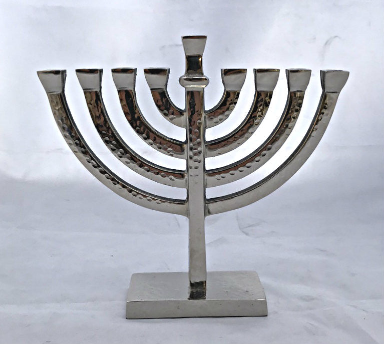 Hammered Menorah - 8" (M-9484)