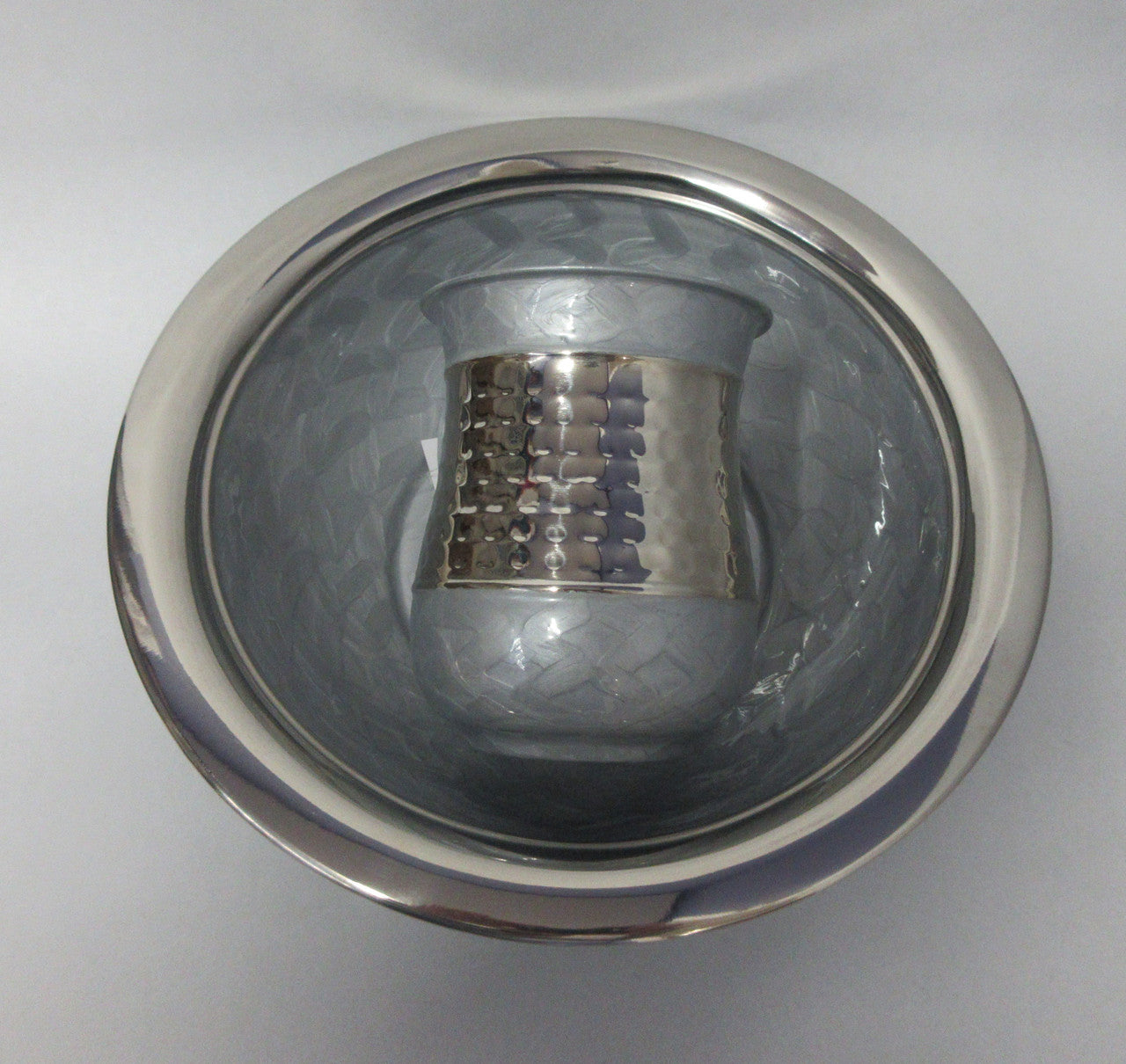 Stainless Steel Wash Cup (111209 and Bowl Set Gray (WC-025GSET)