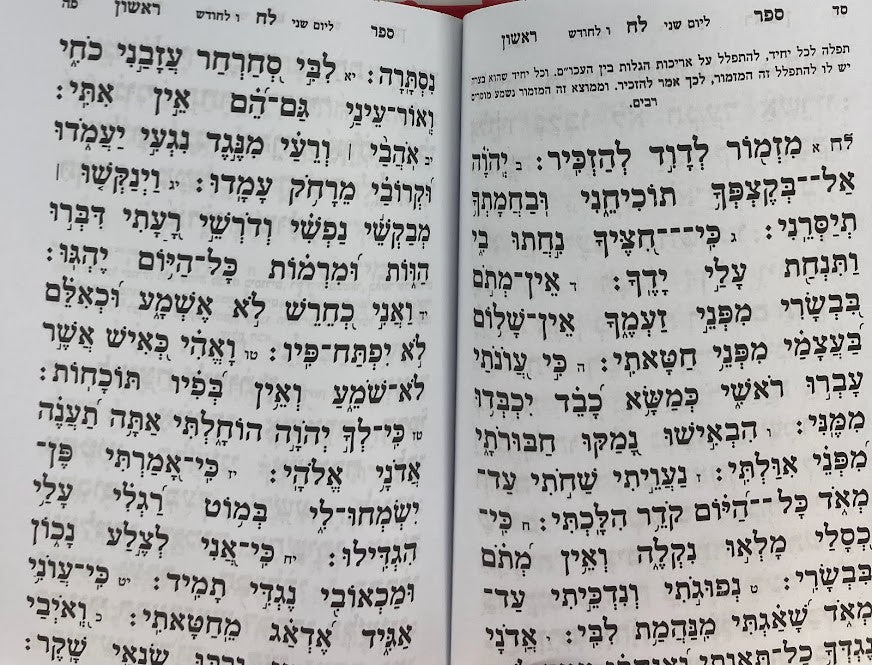 Tehillim Darchei Chaim Hebrew 5"X7" תהילים דרכי חיים עור Slipcased(BK-THDCLT)