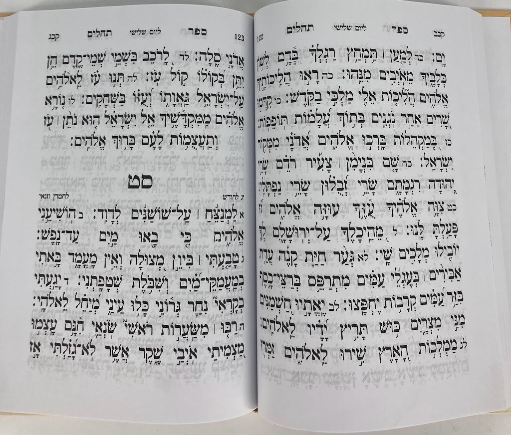 Tehillim Or Hashalom Hebrew 7" x 10" תהילים אור השלום (BK-THOH)