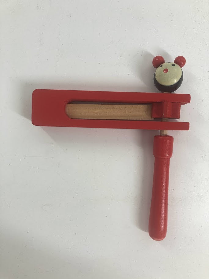 Animal Face Wood Gragger-Assorted Colors-6.5"x5" (GR-601966)