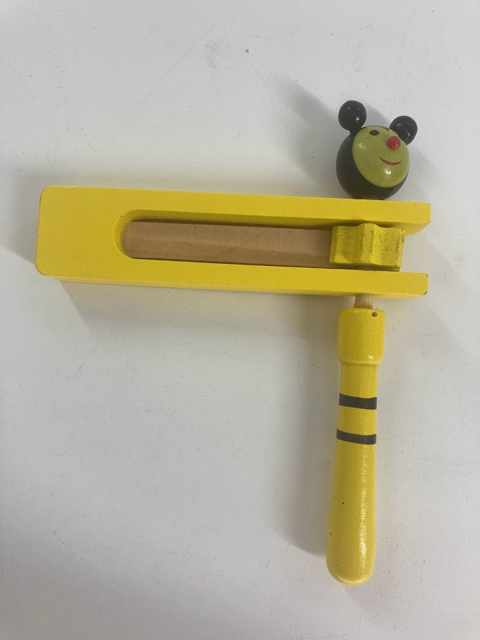Animal Face Wood Gragger-Assorted Colors-6.5"x5" (GR-601966)