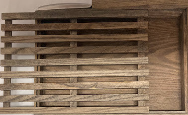 Hardwood Challa Board W/ Crumb Catcher & Knife (CB-K152RW)
