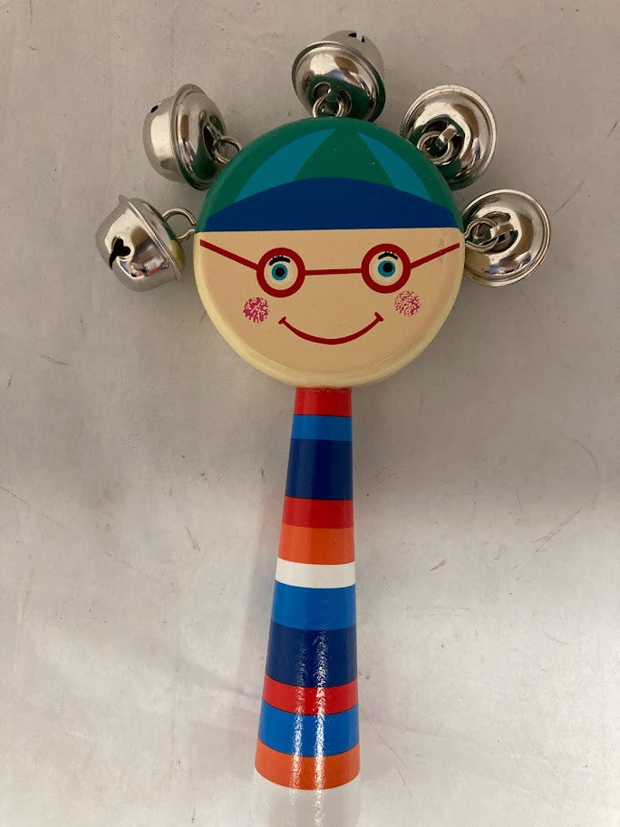 Purim Gragger w/ Bells Smiley Face (GR-6162)