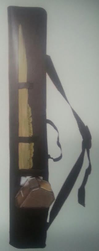 Lulav Holder Vinyl with Shoulder Strap and Etrog Pouch 47" Long (L-LET3)
