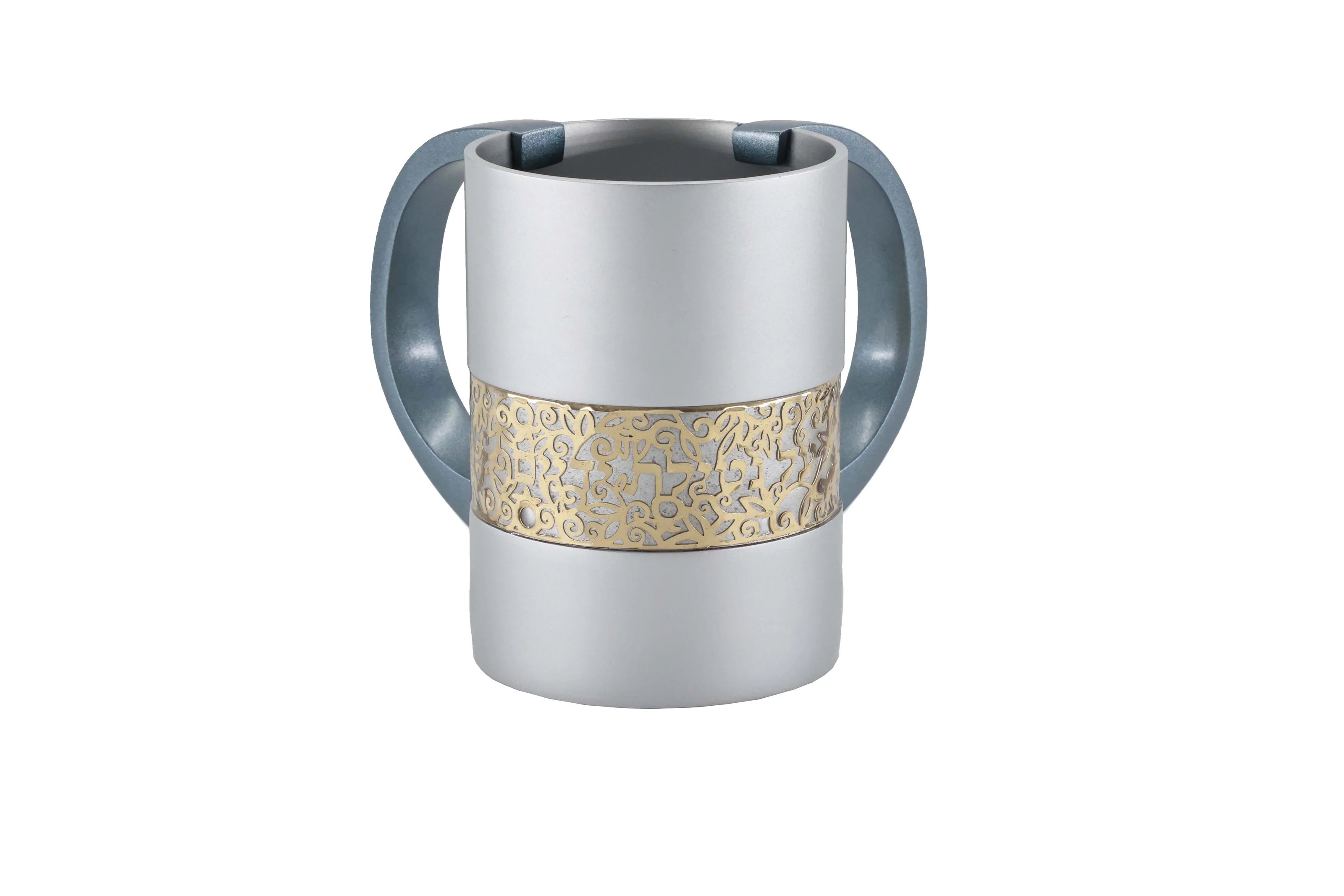 Emanuel Anodized 2-Tone Washing Cup with Lace Cutout (EM-NYZ)