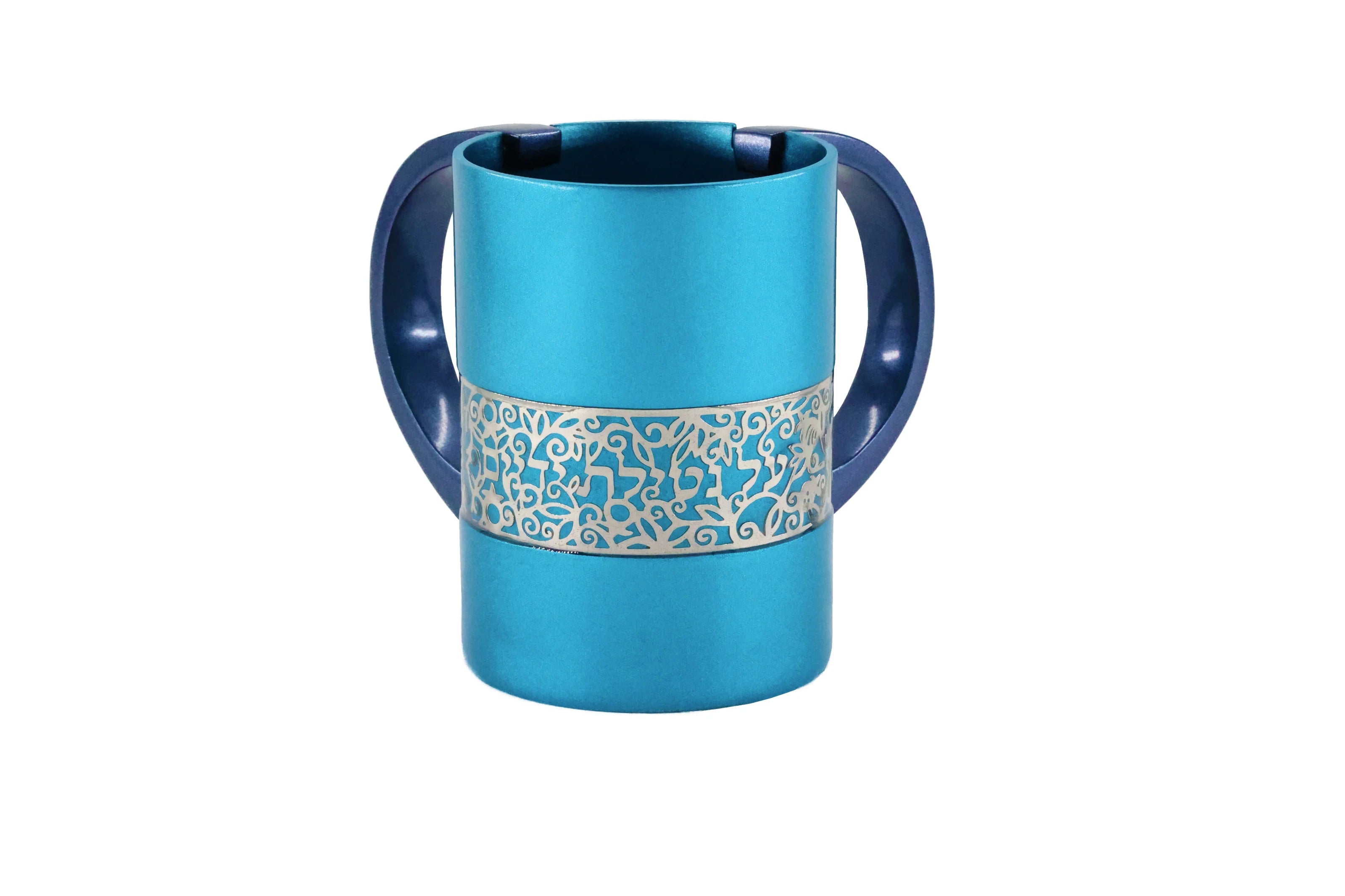 Emanuel Anodized 2-Tone Washing Cup with Lace Cutout (EM-NYZ)