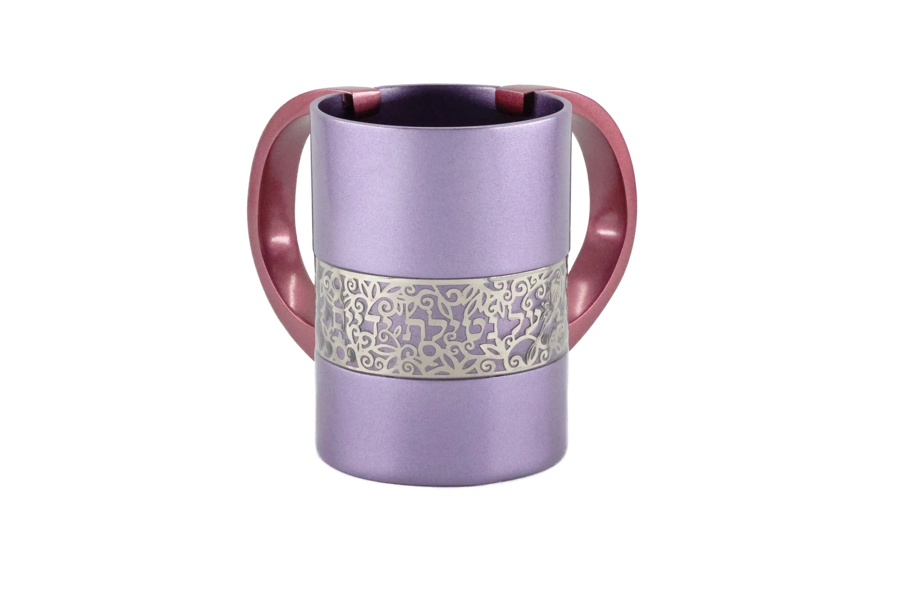 Emanuel Anodized 2-Tone Washing Cup with Lace Cutout (EM-NYZ)