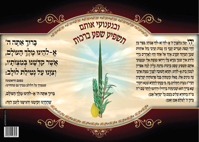 Laminated Poster 20" x 28"-- Netilat Lulav (P831)