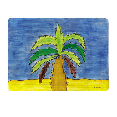 Palm Tree Wooden Hand-Painted Placemat