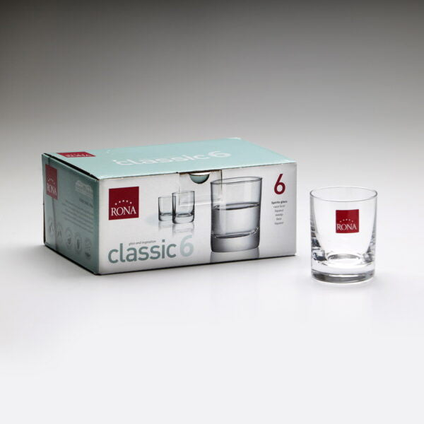 Set of 6 Glass Liquor Cups 60ml (SHB-CLASSIC6)