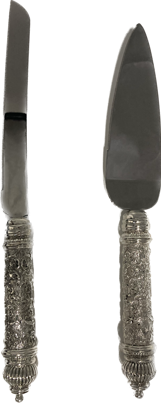 Stainless Steel Challah Knife & Cake Set (KN-14-7)