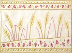 Emanuel Embroidered Tfillin Bag Wheat (EM-TFC-10)