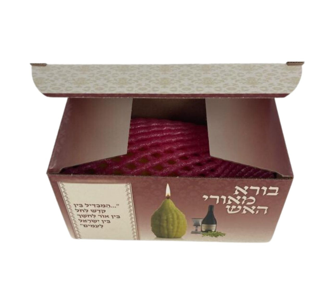 Havdallah Candle Etrog Shape 3"x6" Jewish Candle (HV-HMC3X6JC)