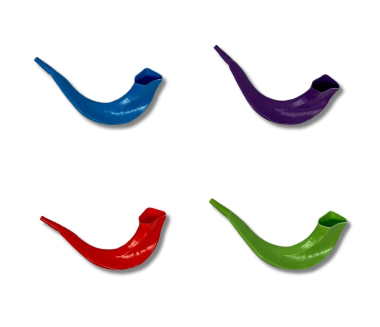 Real Looking Colored Plastic Shofar  (SH-SHPLCLR)