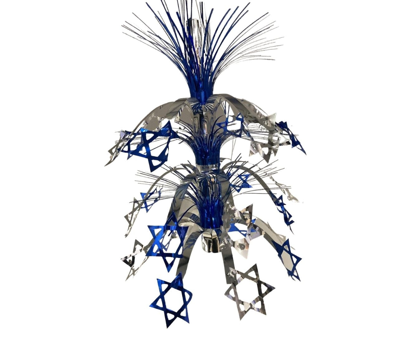 Blue and Silver Magen David Lantern - Pack of 12 - 18" (71168)