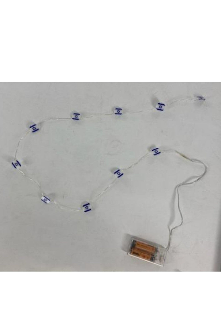Isreal Flag Light Garland-36"-Battery operated (530318)