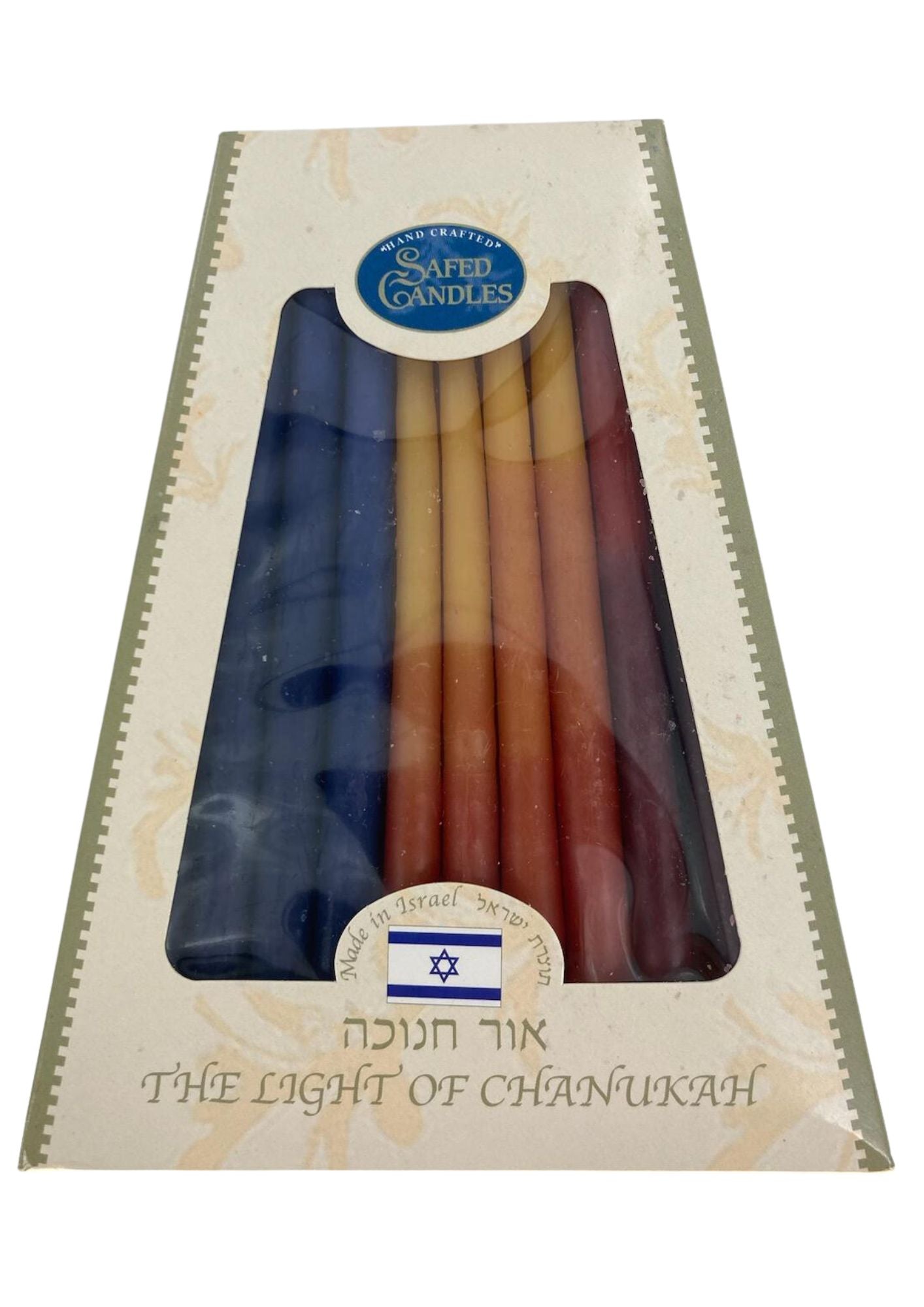 Safed Deluxe Chanukah Candles (CH-CP15T)