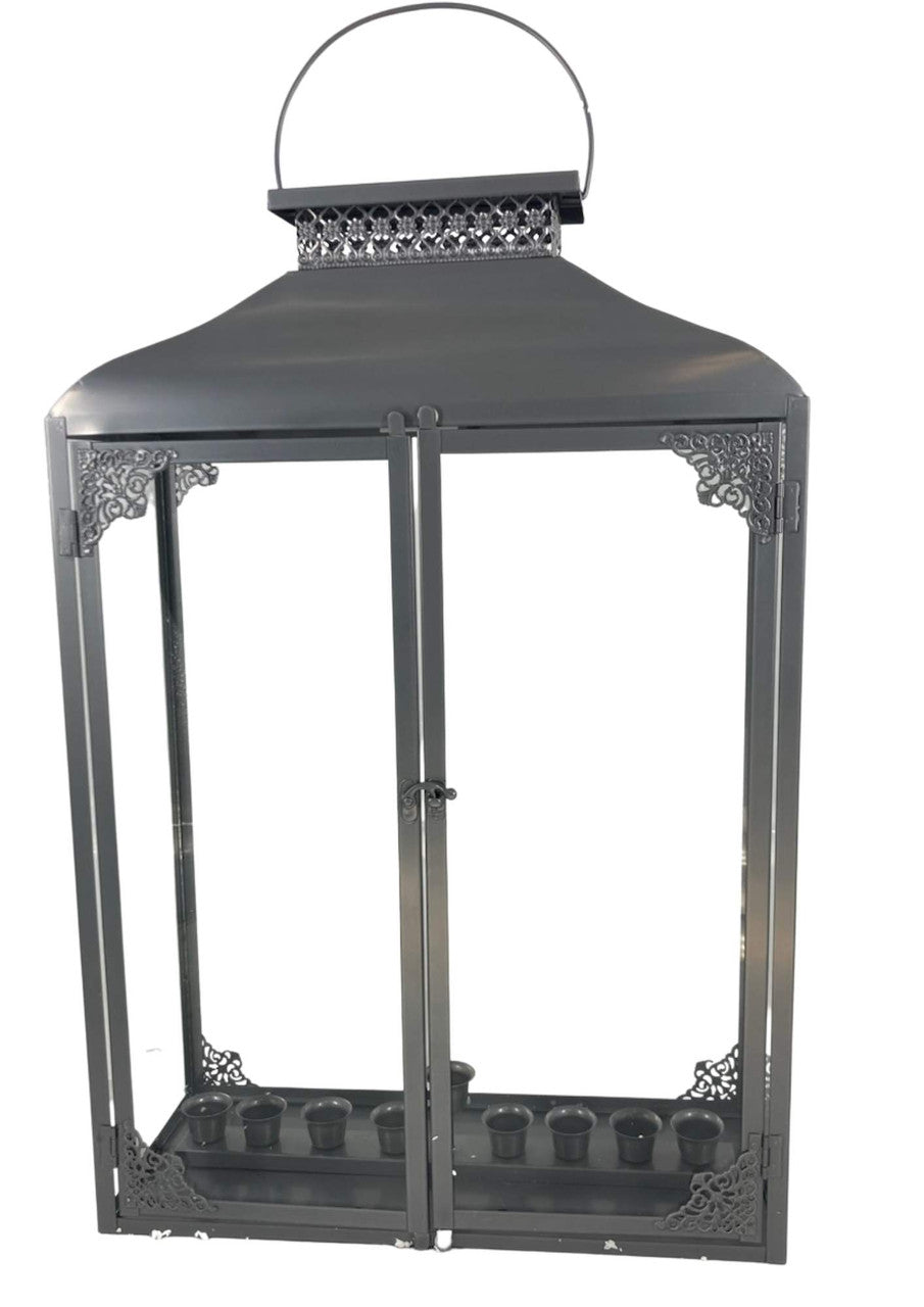 Glass Menorah House-16"W x 23"H (18" Door) (M-GL23)