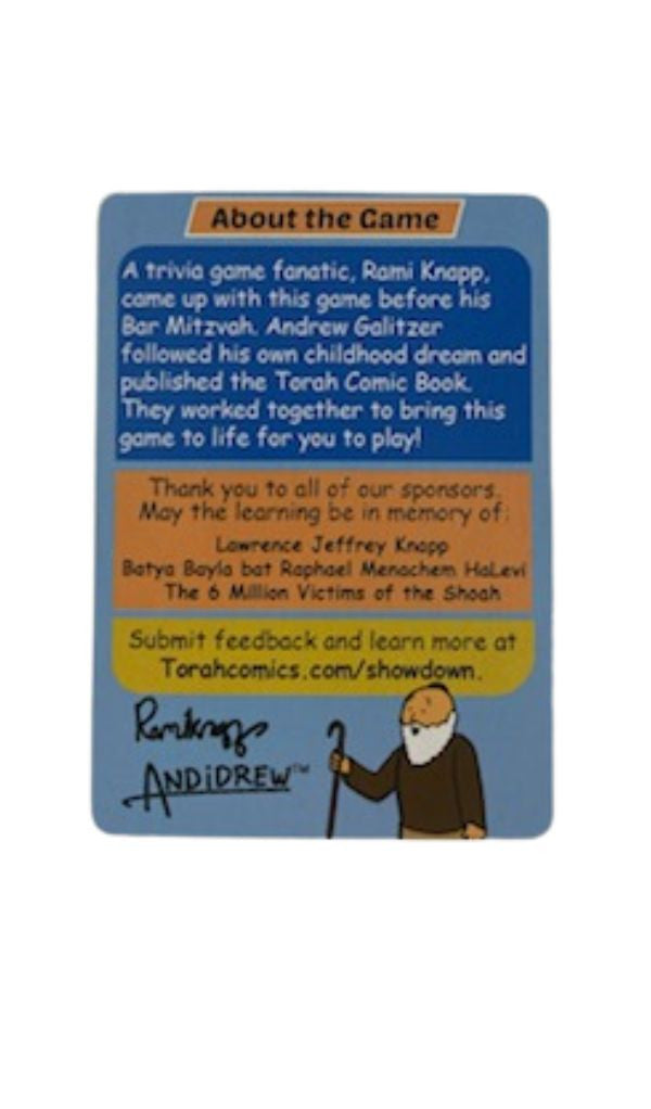 Torah Comics Parsha Showdown Card Game (GM-2858)