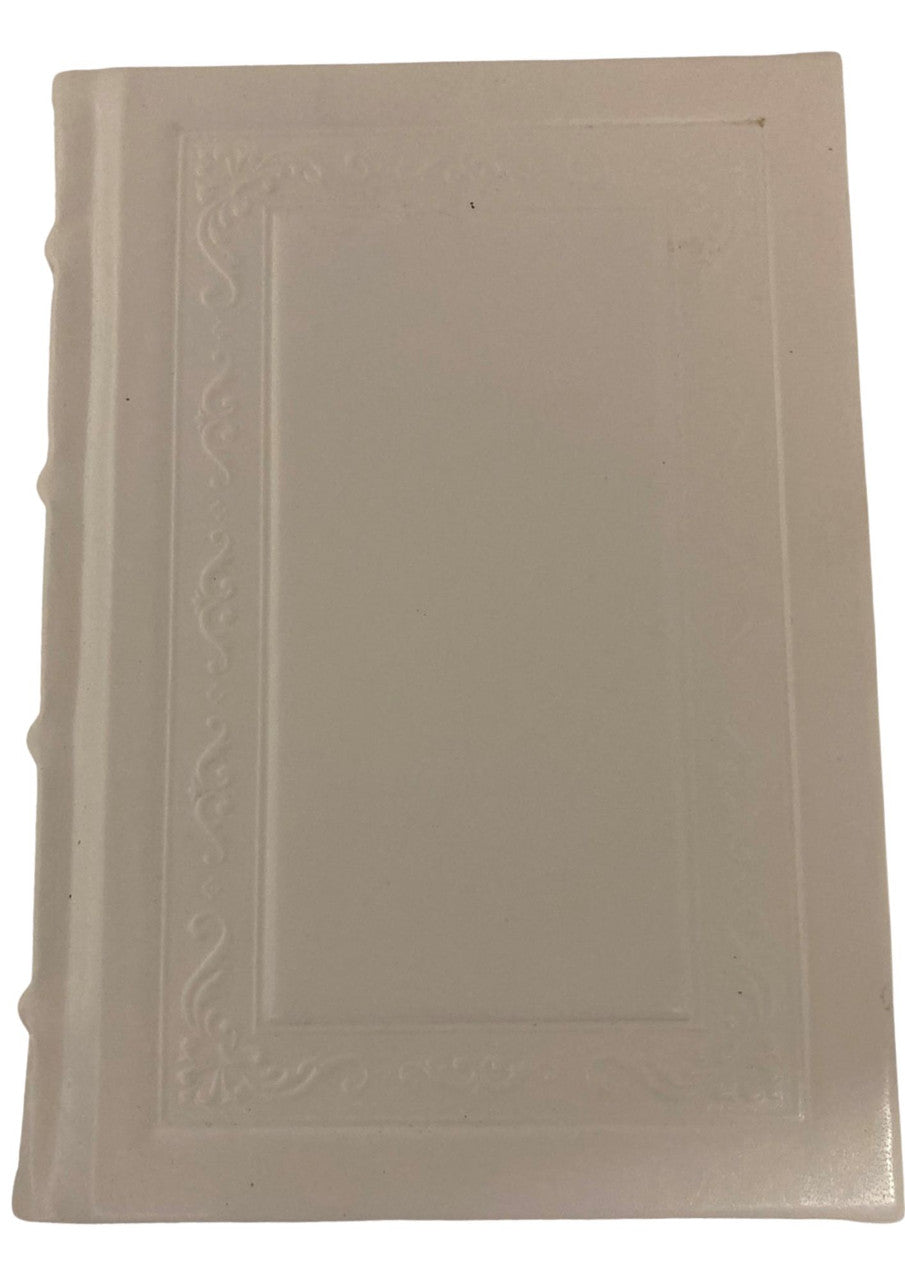 Orot Sephardic Siddur (Kol Sasson) Hebrew/ English Leather 2vol Boxed Set small 5"x7"-White(BK-ORSPL2W)