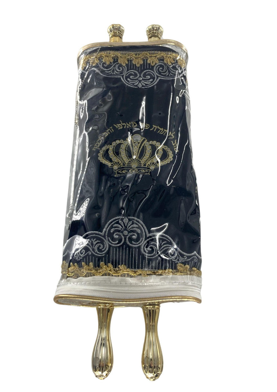 Vaksberger Picture Sefer Torah-18"  White/Blue (ST-2272)