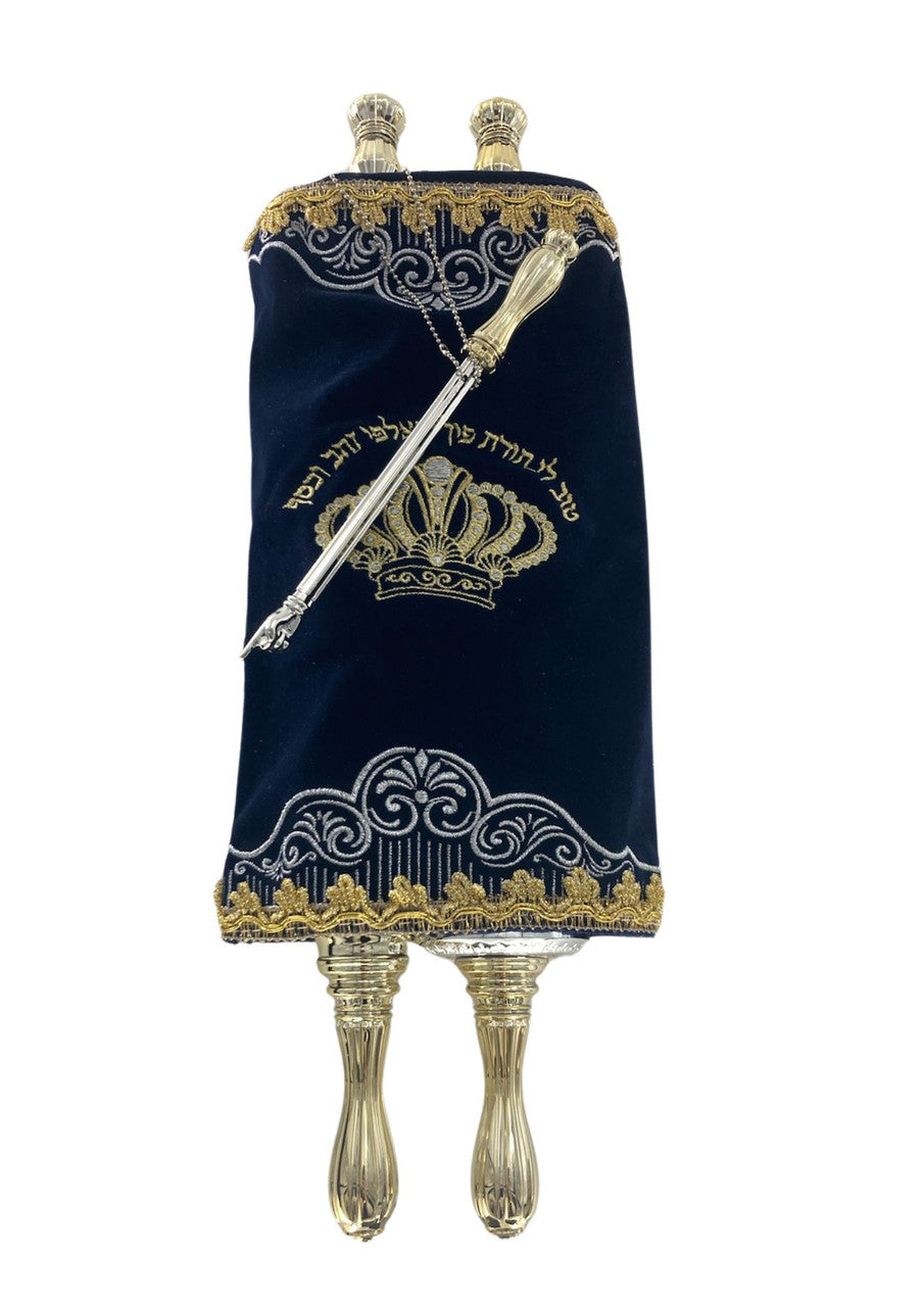 Vaksberger Childrens Sefer Torah-18" White/Blue (ST-2271)