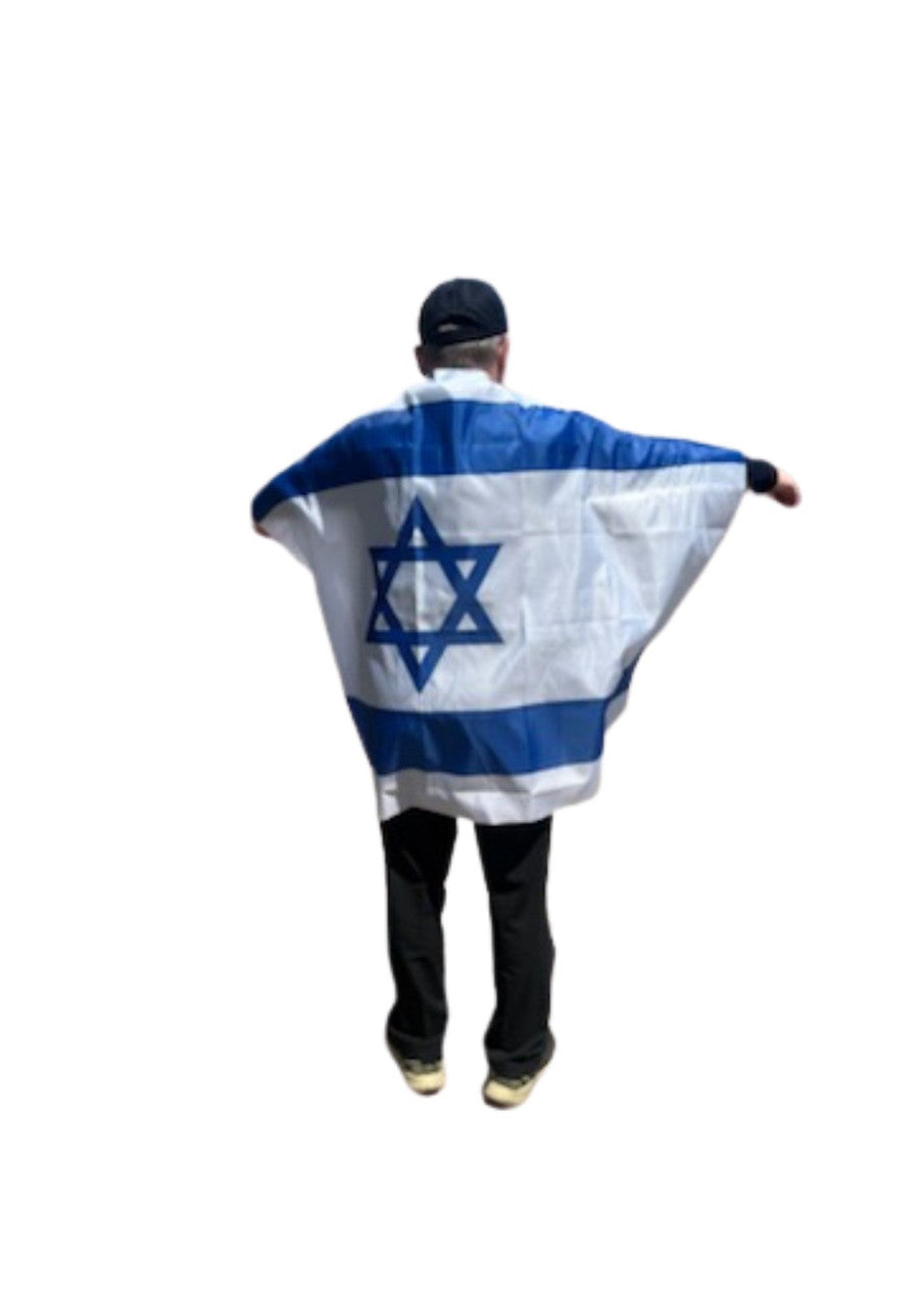 Isreali Flag Cape/Body Flag 35"x58" (I-ISFC)