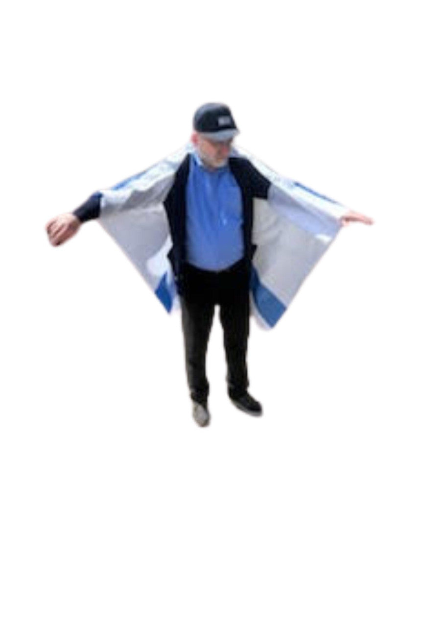 Isreali Flag Cape/Body Flag 35"x58" (I-ISFC)