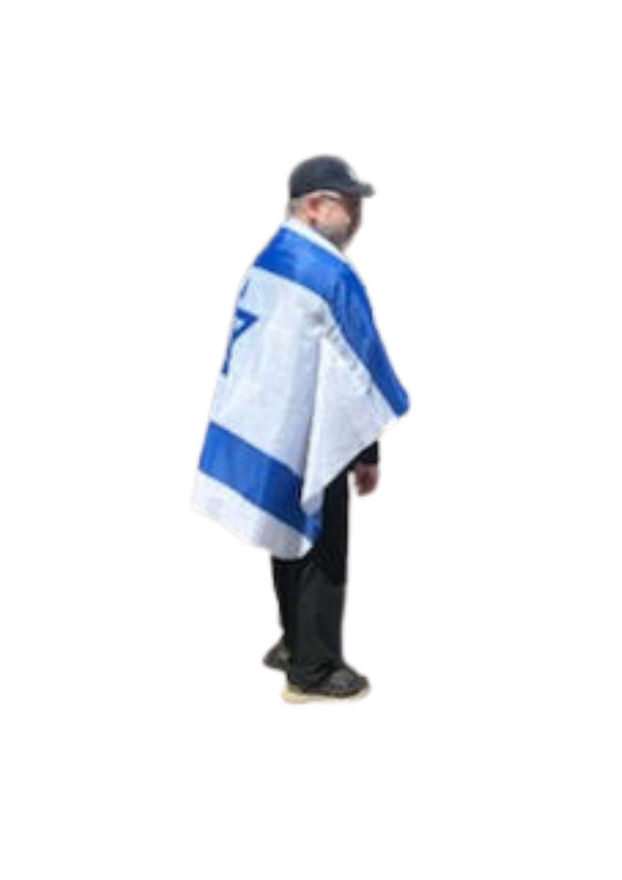 Isreali Flag Cape/Body Flag 35"x58" (I-ISFC)