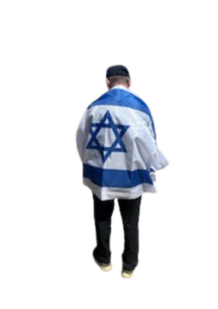 Isreali Flag Cape/Body Flag 35"x58" (I-ISFC)