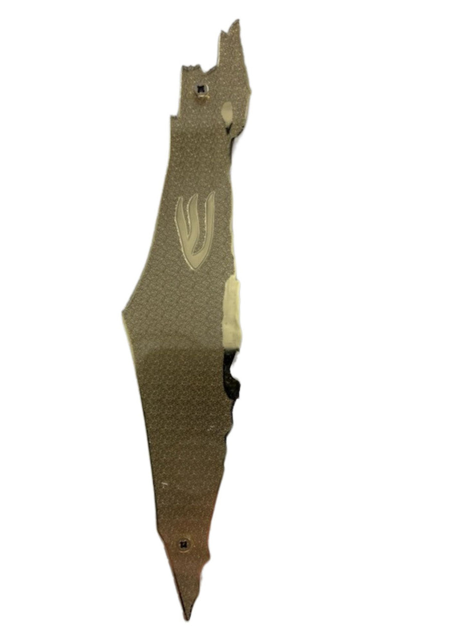 Isreal Shaped Lucite Mezuzah Case 8" Case (Fits 12cm Scroll) (MZ-OJ5357)