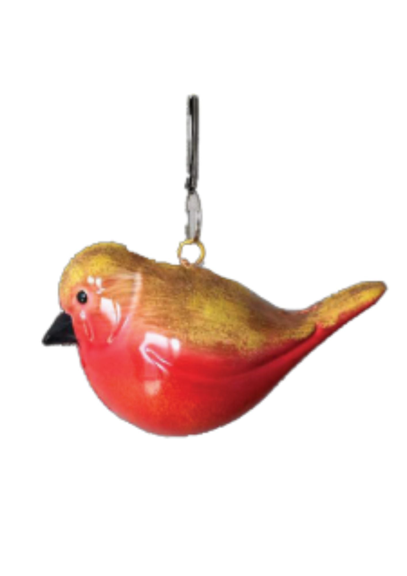 Metal Bird w/ Spiral Hanger-Red Multi (AO-313)