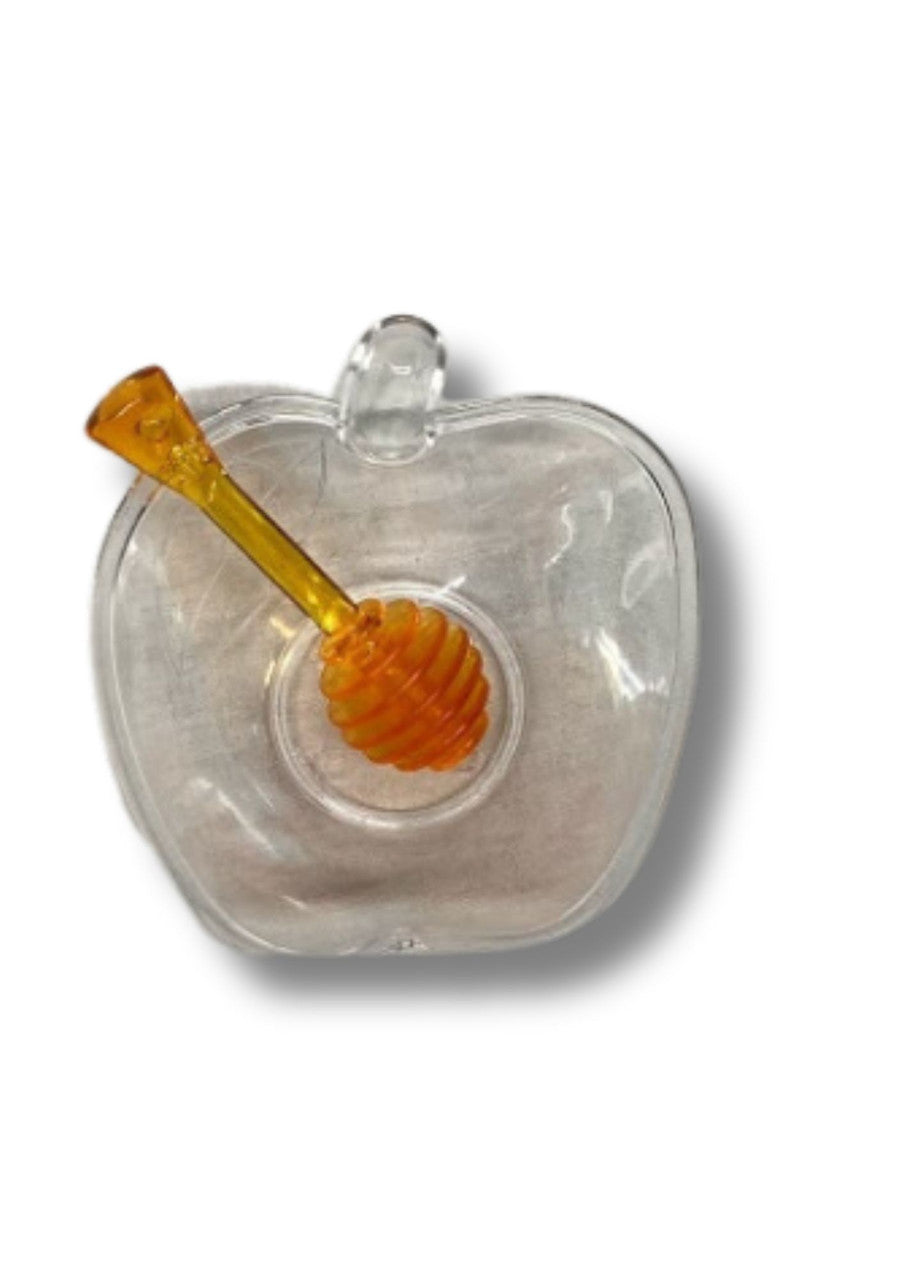 Clear Plastic Honey Dish W/ Spoon (HD-501802)