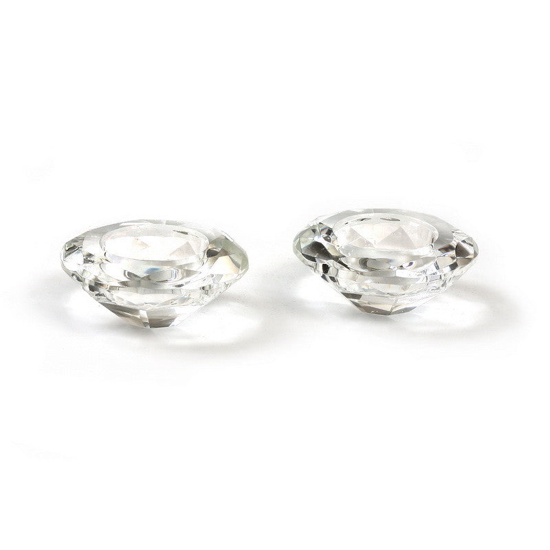 Pair of Crystal T-Light Holders (CS-X2436)