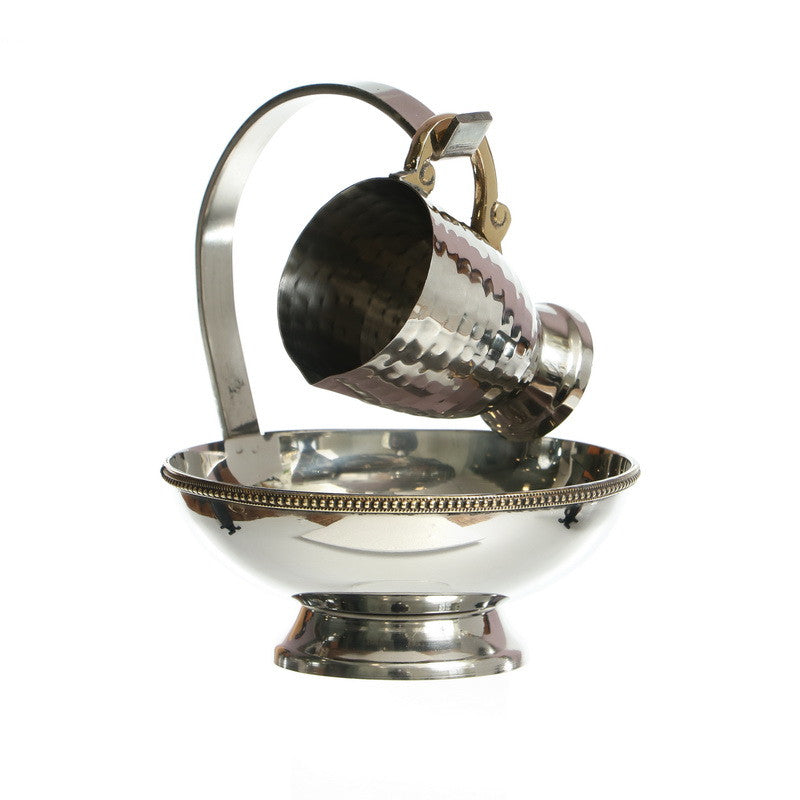 Silver Plated Achronim Hanging-Silver/Gold  (MA-X4697)