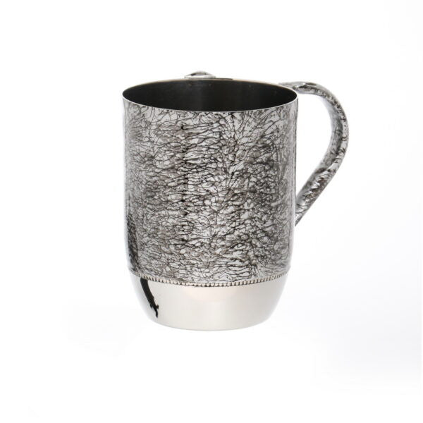 Stainless Steel Washing Cup-Silver/Black (WC-X4705)