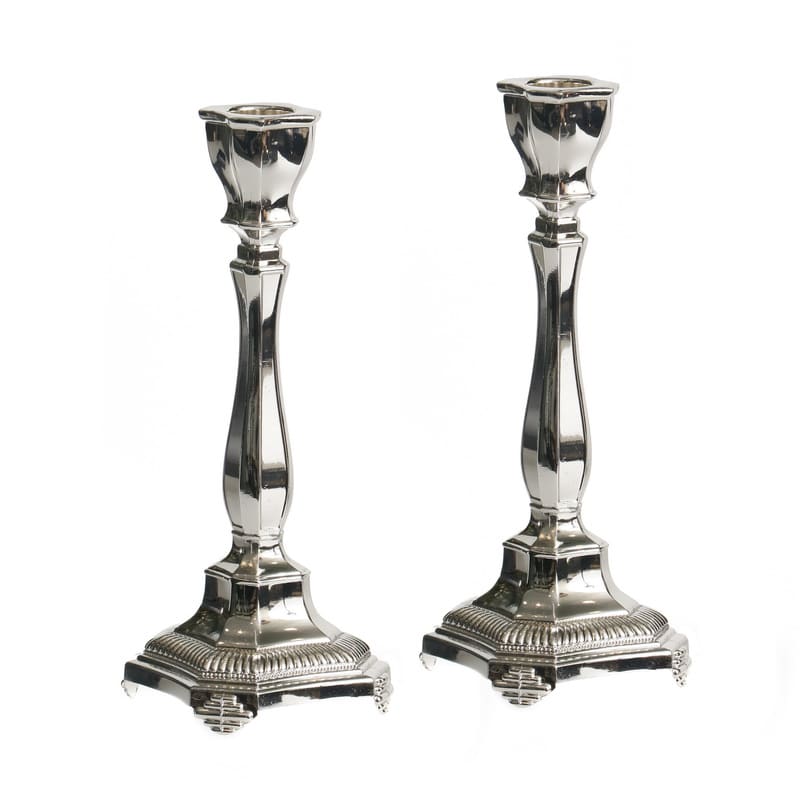 Silverplate Candlesticks 7" (CS-X5392)