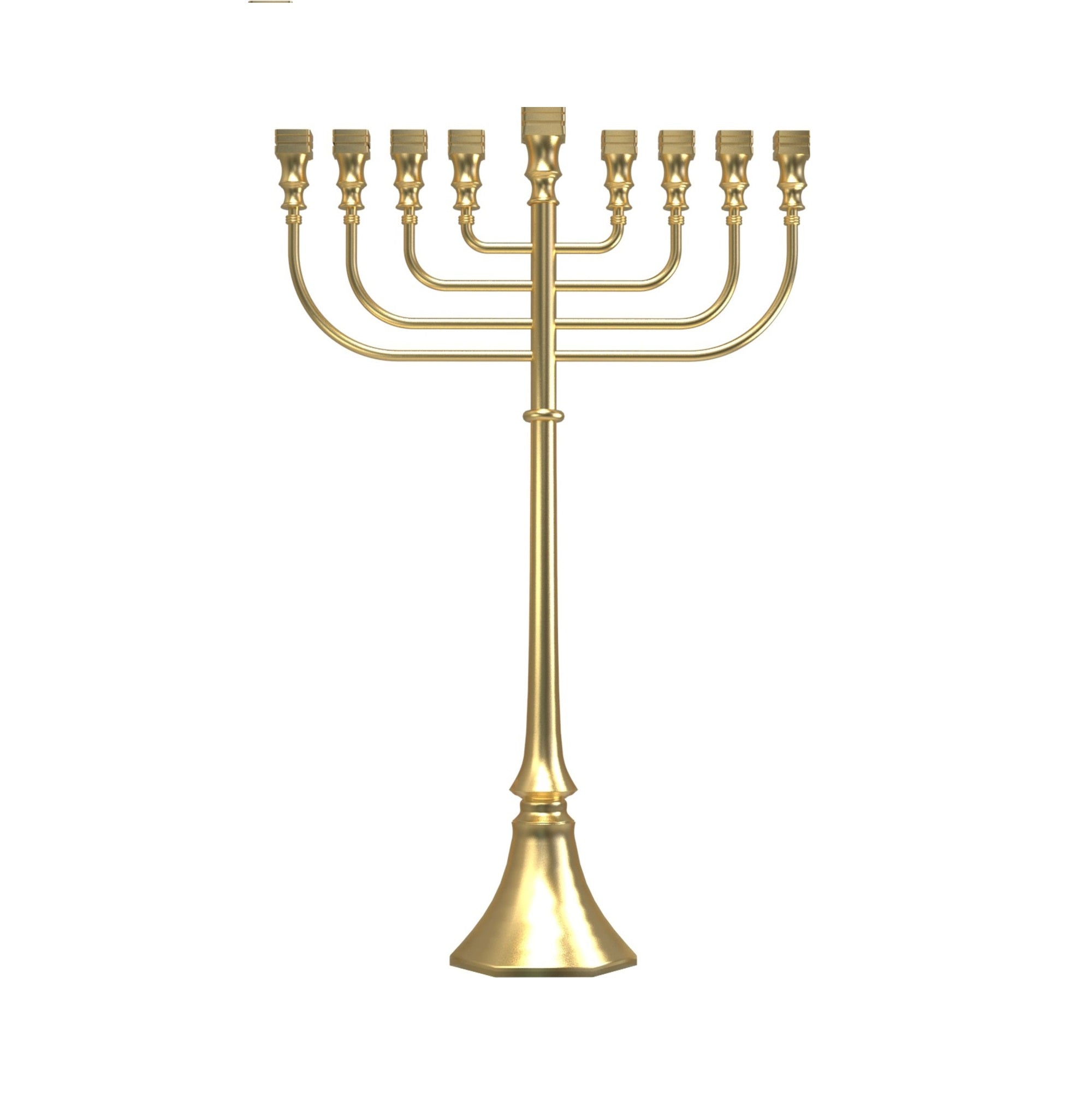 Brass Menorah Extra Large 32"W x 50"H (M-X5889)