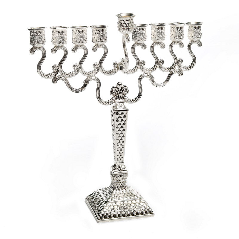 Silverplate Menorah Pillows Design 11"H (M-X5897)