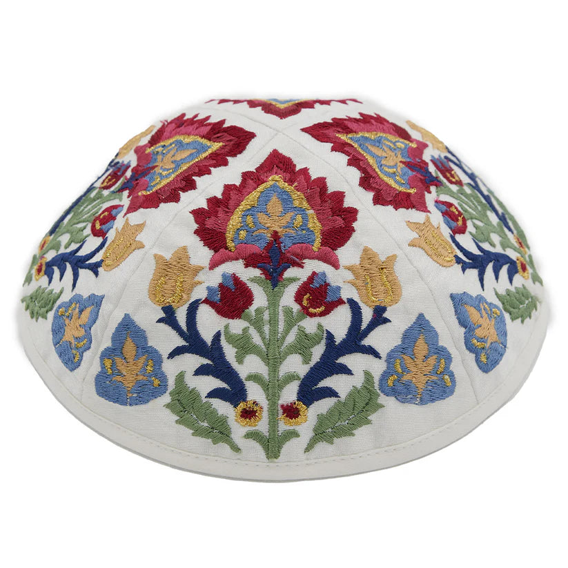 Emanuel Embroidered Kippah Antique Design (EM-YME18)