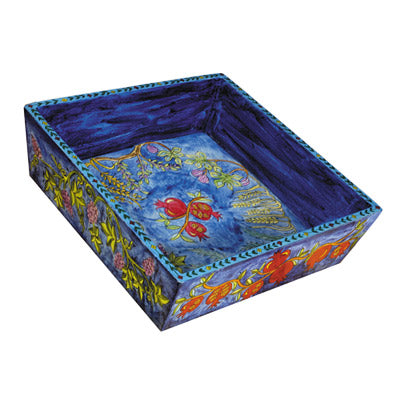 Wooden Passover Matzah Plate (EM-MA)