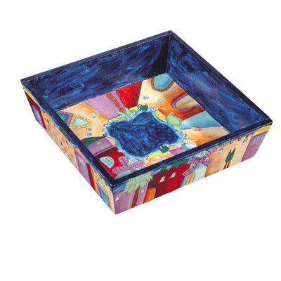 Wooden Passover Matzah Plate (EM-MA)