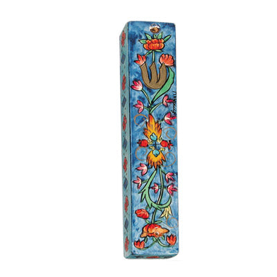 Small Wooden Mezuzah  (EM-MZS Square)