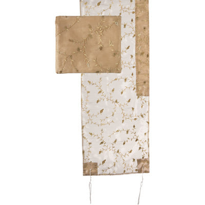 Tallit Organza - Full Embroidery Gold (EM-TRZ1G)