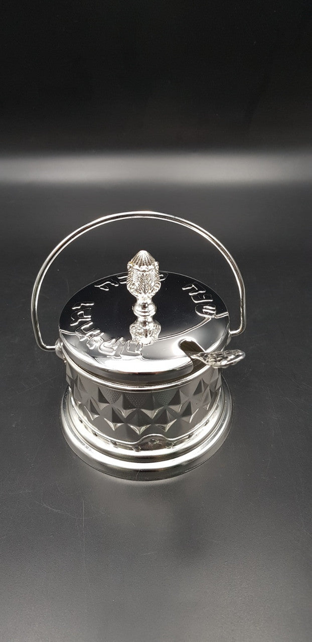 Silver Honey Dish w/Handle (HD-46611S)