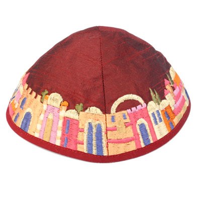 Jerusalem Embroidered Kippah-Kippah (EM-YME1M)
