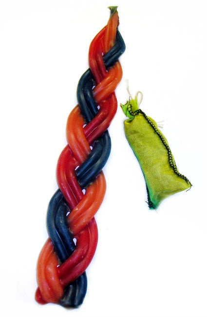 Multi Color Havdallah Candle 10" with Spice bag  (HV-HMCSET)